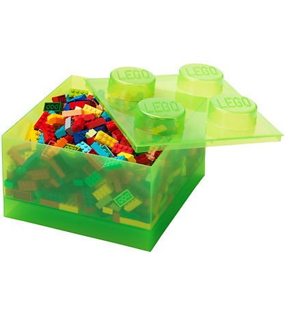 LEGO® Storage Opbevaringsboks - 4 Knopper - Translucent Light Gr LEGO® Storage Opbevaringsboks - 4 Knopper - Translucent Light Gr
