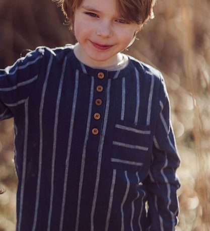 Fliink Skjorte - Vira - Insignia Blue/Sandshell Fliink Skjorte - Vira - Insignia Blue/Sandshell