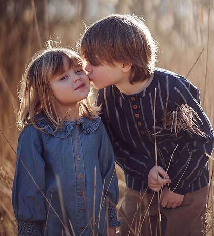 Fliink Skjorte - Vira - Insignia Blue/Sandshell