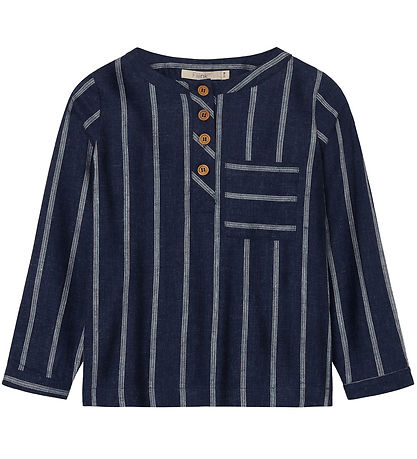 Fliink Skjorte - Vira - Insignia Blue/Sandshell Fliink Skjorte - Vira - Insignia Blue/Sandshell