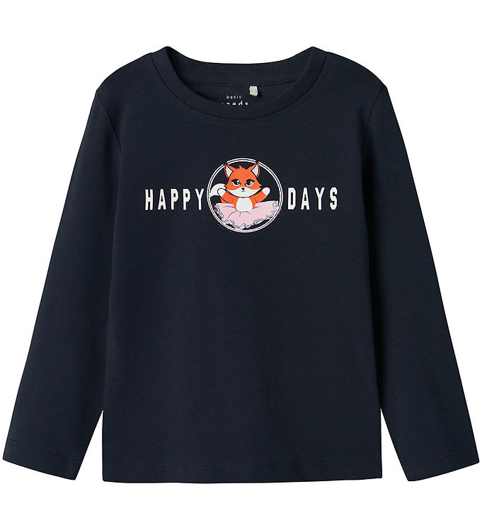 Name It Dark Sapphire Happy Days Top - Str. 1.5y 86cm