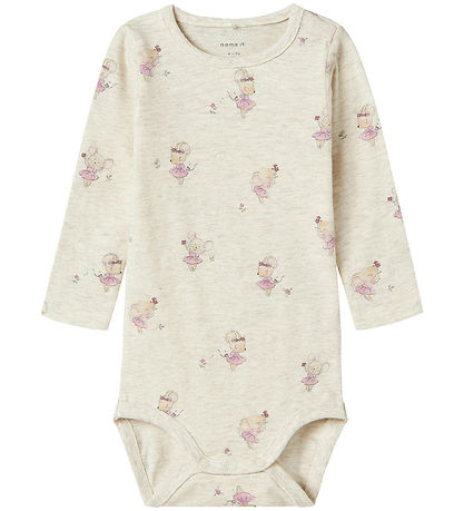 Name It Romper l/s - NbfTadie - Peyote Melange