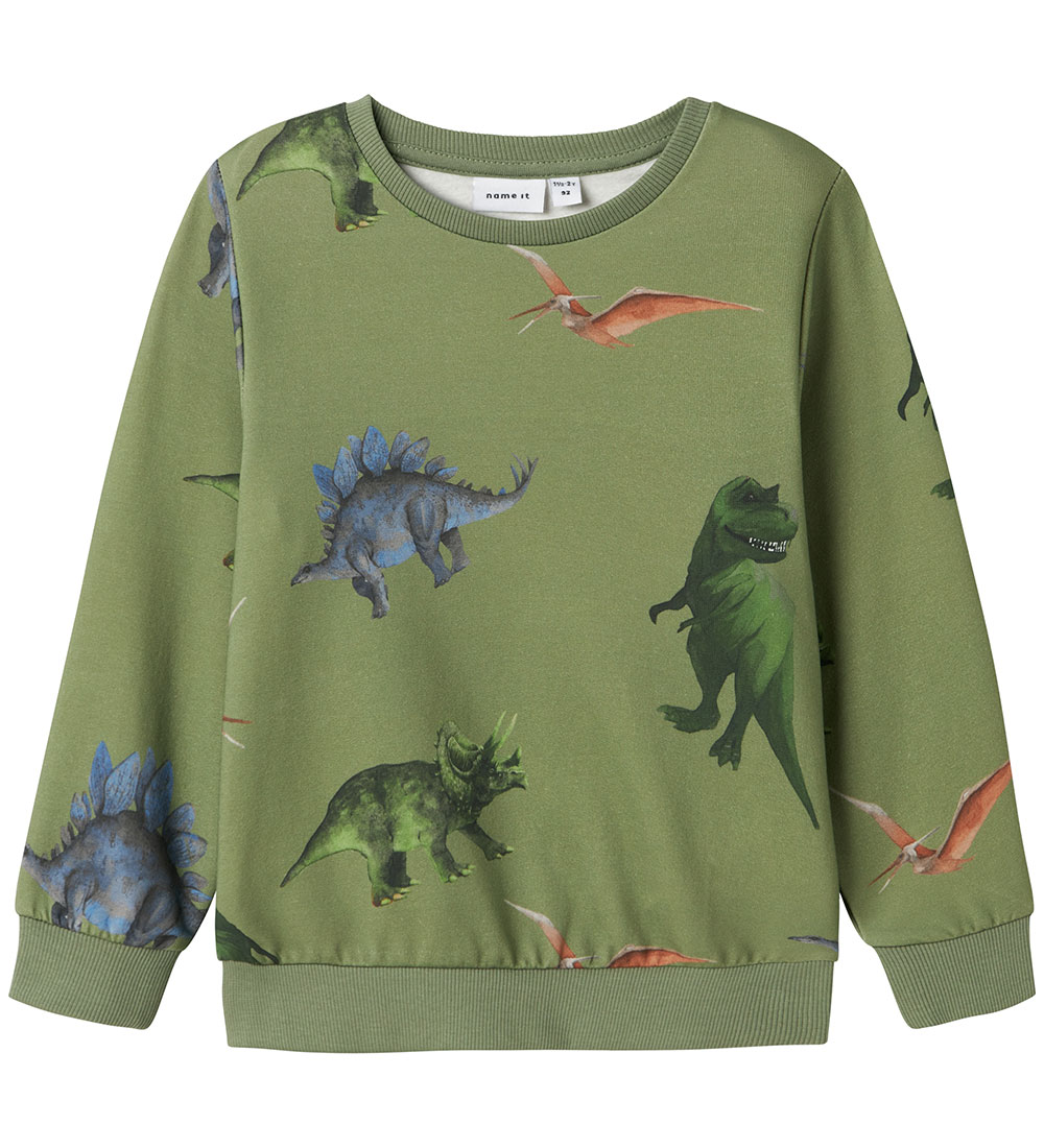 Name It Trui - NmmPnodino - Olie Green - Name It - 2 jaar (92) - Truien