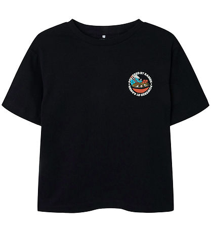 Name It T-shirt - NkmSilass - Sort m. Print Name It T-shirt - NkmSilass - Sort m. Print
