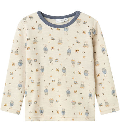 Name It Bluse - Uld - NmmWillos - Peyote Melange Name It Bluse - Uld - NmmWillos - Peyote Melange