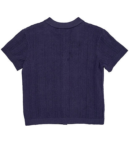 Copenhagen Colors Shirt s/s - Knitted - Navy