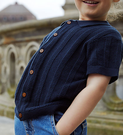 Copenhagen Colors Shirt s/s - Knitted - Navy