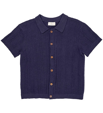 Copenhagen Colors Shirt s/s - Knitted - Navy