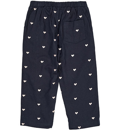 Copenhagen Colors Bukser - Navy m. Hjerter