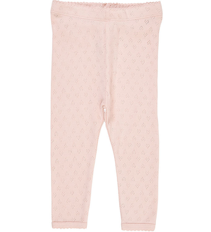 LEGGING M. HJERTE MØNSTER - DUSTY ROSE - DUSTY ROSE / 68