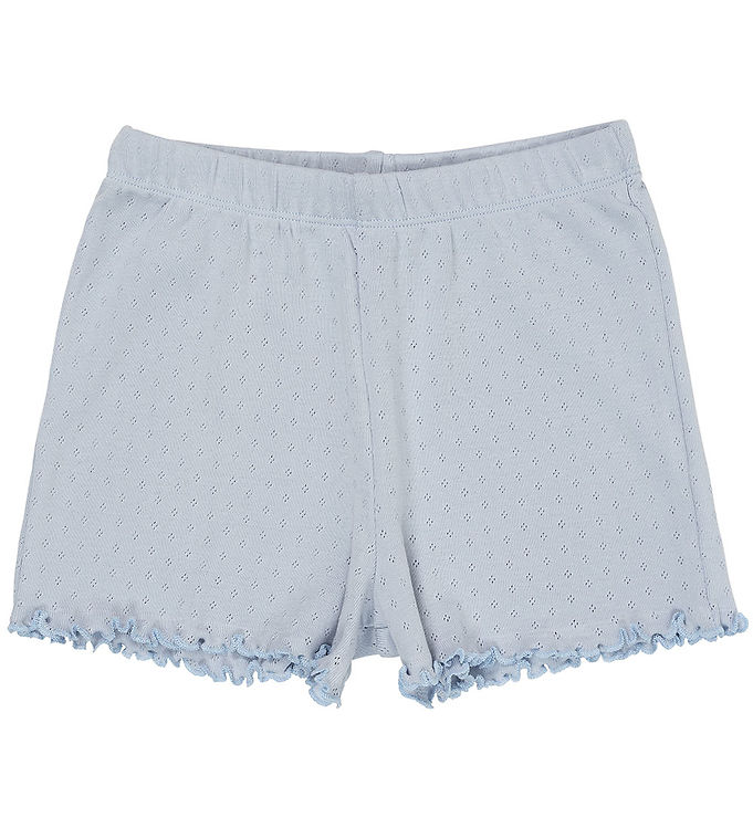 POINTELLE SHORTS - DUSTY BLUE - DUSTY BLUE / 98