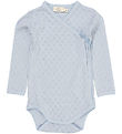 Copenhagen Colors Wrap Bodysuit L/æ - Dusty Blue