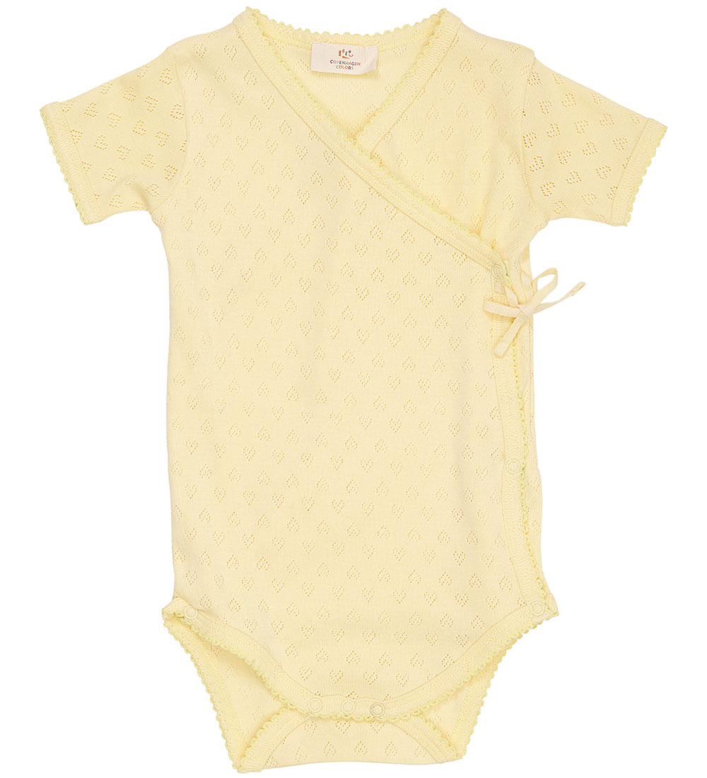Copenhagen Colors Wickelbody k/ä - Pale Yellow - Copenhagen Colors - 68 - Body K/Ä