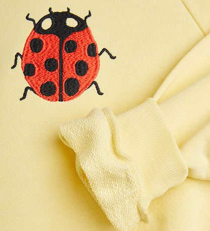 Mini Rodini Sweatshirt - Ladybugs - Yellow