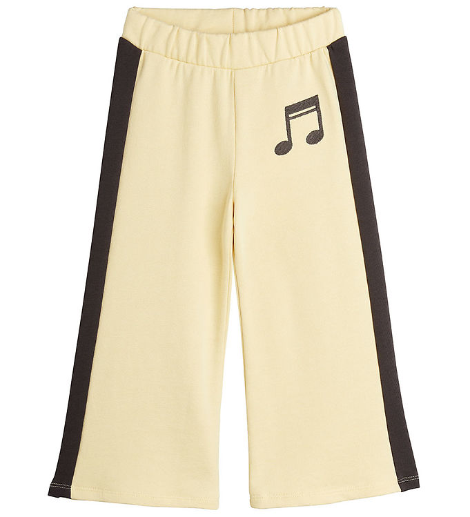 Mini Rodini Sweatpants - Note - Lysegul m. Brun
