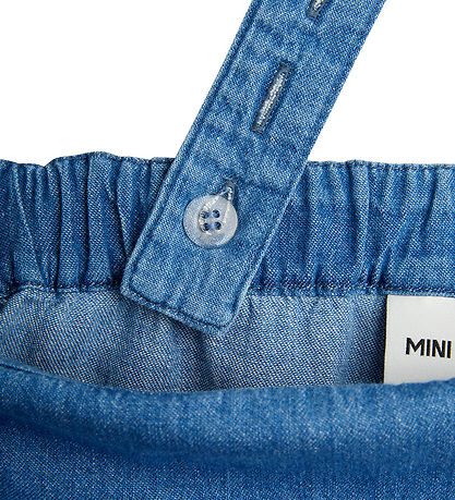 Mini Rodini Smækbukser - Denim - Note - Blå Mini Rodini Smækbukser - Denim - Note - Blå