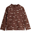 Mini Rodini Badebluse - UV50+ - Seagull - Brun Mini Rodini Badebluse - UV50+ - Seagull - Brun