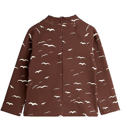 Mini Rodini Badebluse - UV50+ - Seagull - Brun