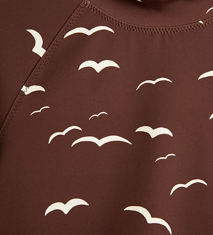 Mini Rodini Badebluse - UV50+ - Seagull - Brun