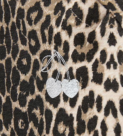 Sofie Schnoor Sweatshirt - Elissb - Light Brown Leopard m. Sølv