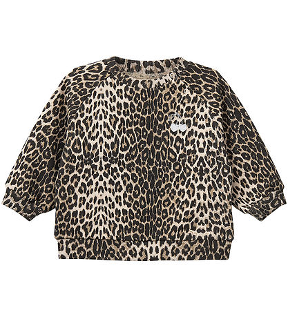 Sofie Schnoor Sweatshirt - Elissb - Light Brown Leopard m. Sølv Sofie Schnoor Sweatshirt - Elissb - Light Brown Leopard m. Sølv