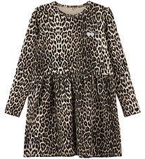 Sofie Schnoor Kjole - Bomuld/Viskose - Berrask - Light Brown Leo Sofie Schnoor Kjole - Bomuld/Viskose - Berrask - Light Brown Leo