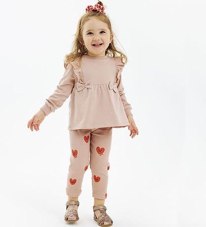 The New Siblings Leggings - Rib - TnstNynne - Adobe Rose
