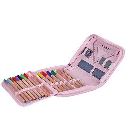 LEGO® Skoletaskesæt - Flowers - Optimo - 20,5 L - Lyserød