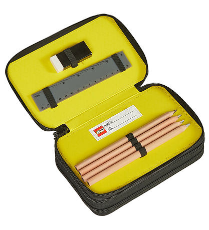 LEGO® Penalhus m. Indhold - Bricks - Sort LEGO® Penalhus m. Indhold - Bricks - Sort