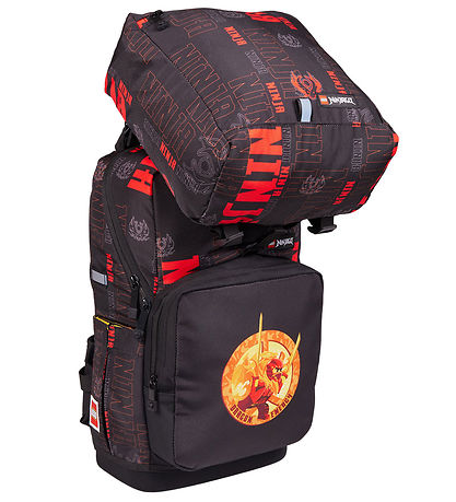 LEGO® Ninjago Skoletaskesæt - Dragon Energy - 20 L - Sort LEGO® Ninjago Skoletaskesæt - Dragon Energy - 20 L - Sort