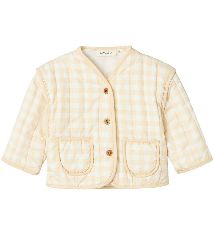 Lil' Atelier Jakke - NbfLarose - Quilt - Coconut Milk