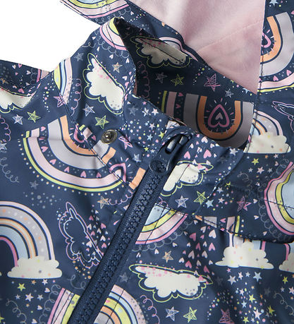 Name It Sommerjakke - NmfMaxi - Sargasso Sea/Rainbow