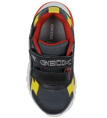 Geox Blinkesko - J Ciberdron - Dk Grey/Yellow Geox Blinkesko - J Ciberdron - Dk Grey/Yellow