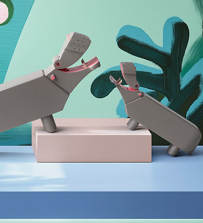 Kay Bojesen Træfigur - Flodhest - Liliput - 6 cm - Grå Kay Bojesen Træfigur - Flodhest - Liliput - 6 cm - Grå