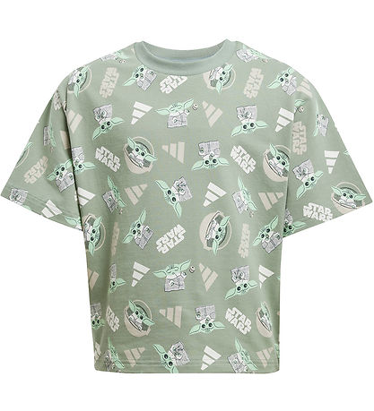 adidas Performance T-shirt - Star Wars mandalorian - Silver Gree adidas Performance T-shirt - Star Wars mandalorian - Silver Gree