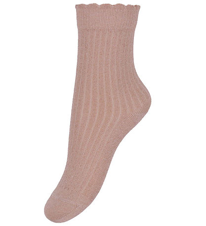 MP Strømper - 3-pak - Thora - Cream/Rosa m. Glimmer