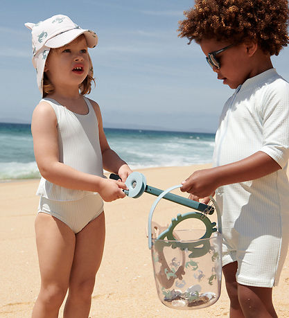 Liewood Badedragt - Amara - Y/D Stripe Pure Sky/Creme De La Crem