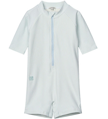 Liewood Badeheldragt - Max Seersucker - Y/D Stripe Pure Sky/Crem Liewood Badeheldragt - Max Seersucker - Y/D Stripe Pure Sky/Crem