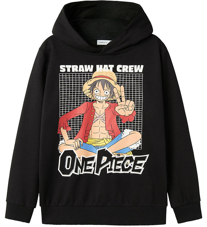 Name it Hættetrøje - NkmDyn OnePiece - Sort