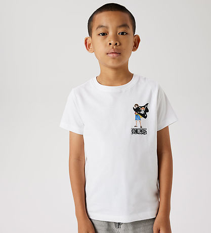 Name It T-shirt - NkmDio OnePiece - Bright White