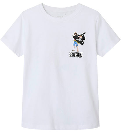 Name It T-shirt - NkmDio OnePiece - Bright White