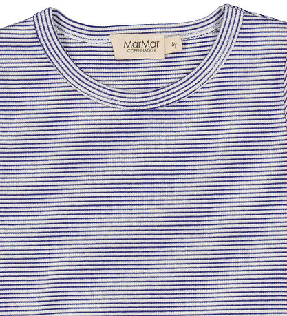 MarMar T-shirt - Rib - Modal - Tago - Blue Stripe MarMar T-shirt - Rib - Modal - Tago - Blue Stripe