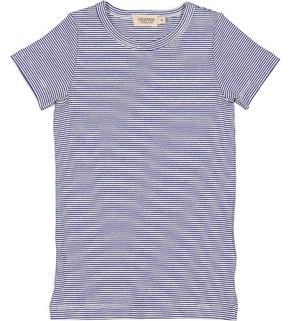 MarMar T-shirt - Rib - Modal - Tago - Blue Stripe MarMar T-shirt - Rib - Modal - Tago - Blue Stripe