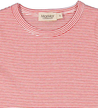 MarMar T-shirt - Rib - Modal - Tago - Red Stripe MarMar T-shirt - Rib - Modal - Tago - Red Stripe