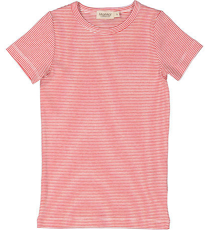 MarMar T-shirt - Rib - Modal - Tago - Red Stripe MarMar T-shirt - Rib - Modal - Tago - Red Stripe