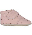 Pom Pom Leder-Krabbelschuhe - Anfänger Klettband Print - Dusty R Pom Pom Leder-Krabbelschuhe - Anfänger Klettband Print - Dusty R