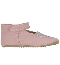 Pom Pom Hjemmesko - Beginners Ballerina Heart - Dusty Rose Pom Pom Hjemmesko - Beginners Ballerina Heart - Dusty Rose