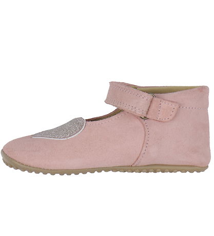 Pom Pom Hjemmesko - Beginners Ballerina Heart - Dusty Rose Pom Pom Hjemmesko - Beginners Ballerina Heart - Dusty Rose