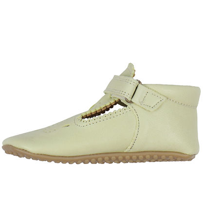 Pom Pom Ballerina Hjemmesko - T-Bar - Soft Lemon