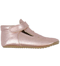 Pom Pom Ballerina Hjemmesko - T-Bar - Metallic Rose Pom Pom Ballerina Hjemmesko - T-Bar - Metallic Rose
